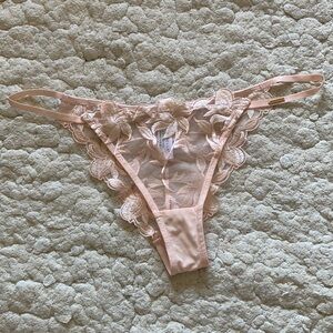 Bluebella light pink floral embroidery panty